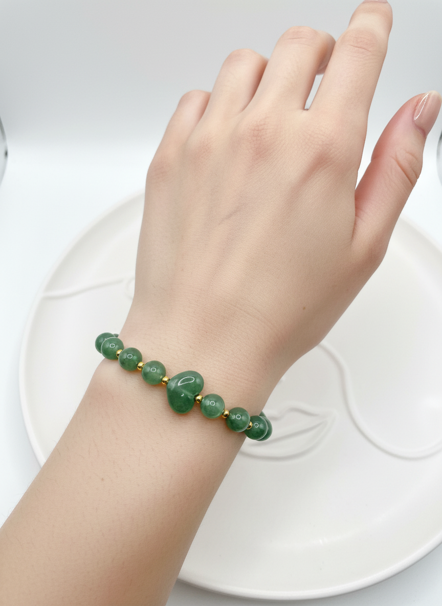 Natural Hetian Jade Harmony Bracelet
