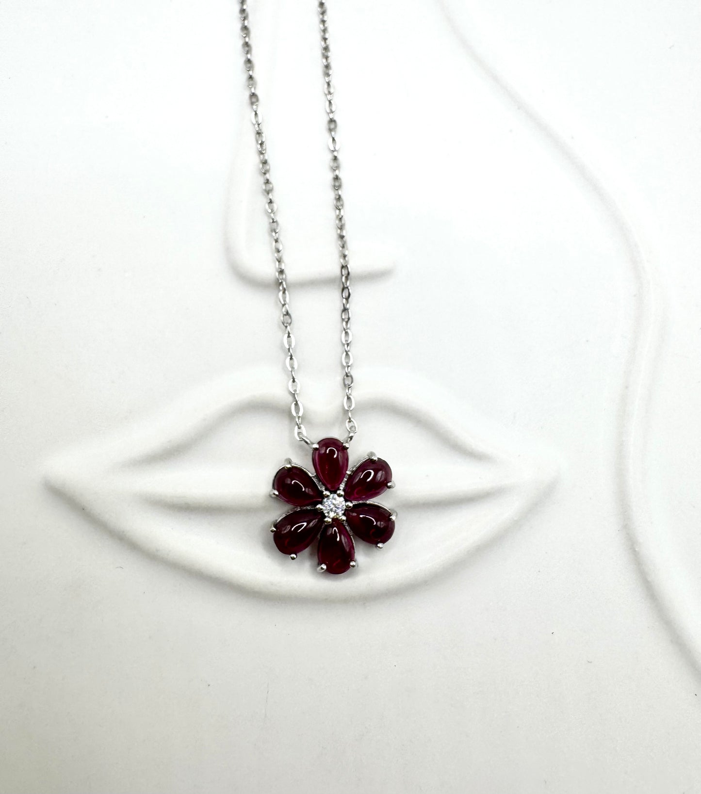 Rhodolite Bloom Necklace