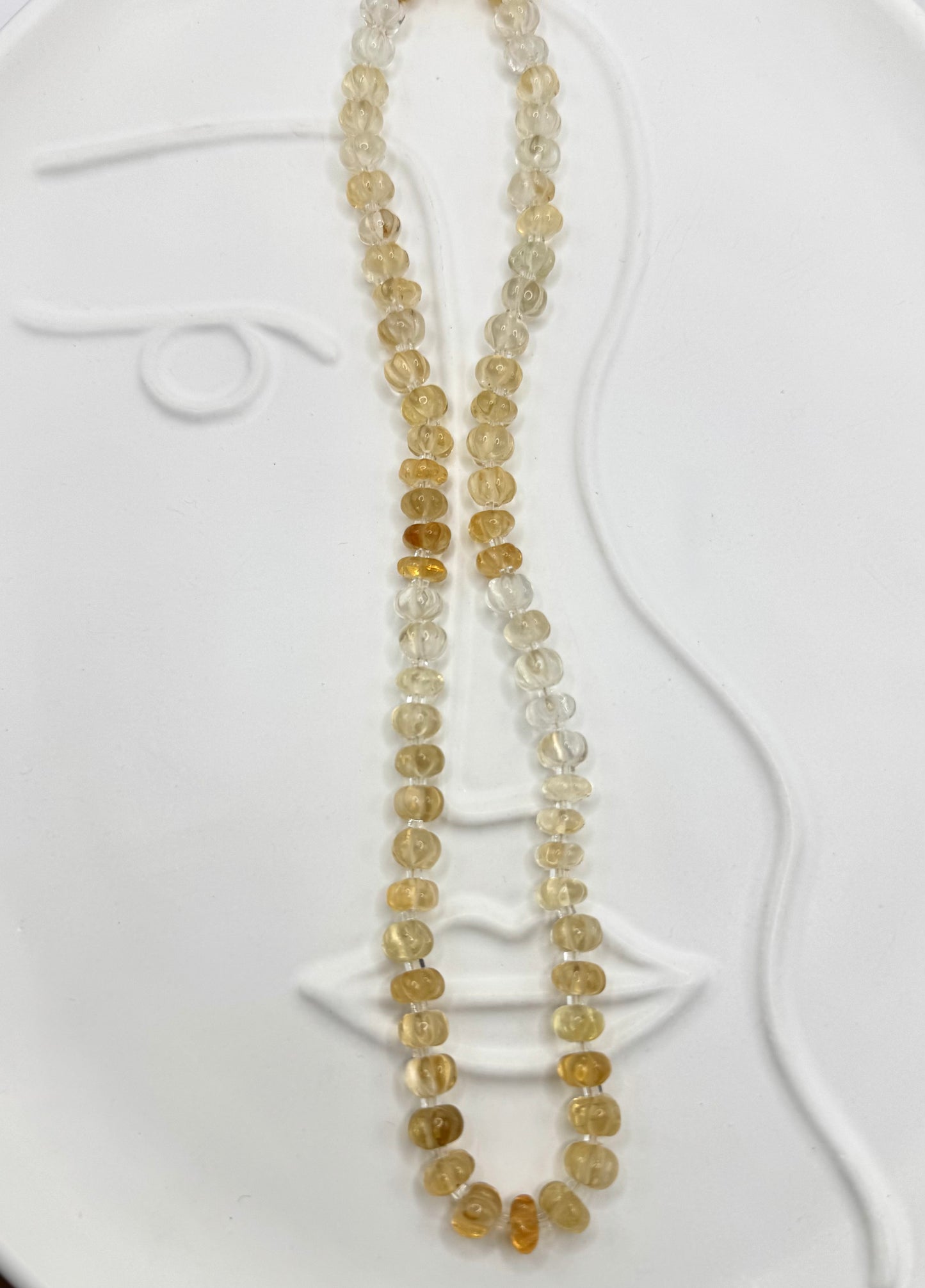 Golden Dawn Citrine Necklace – Pumpkin Cut Gradient