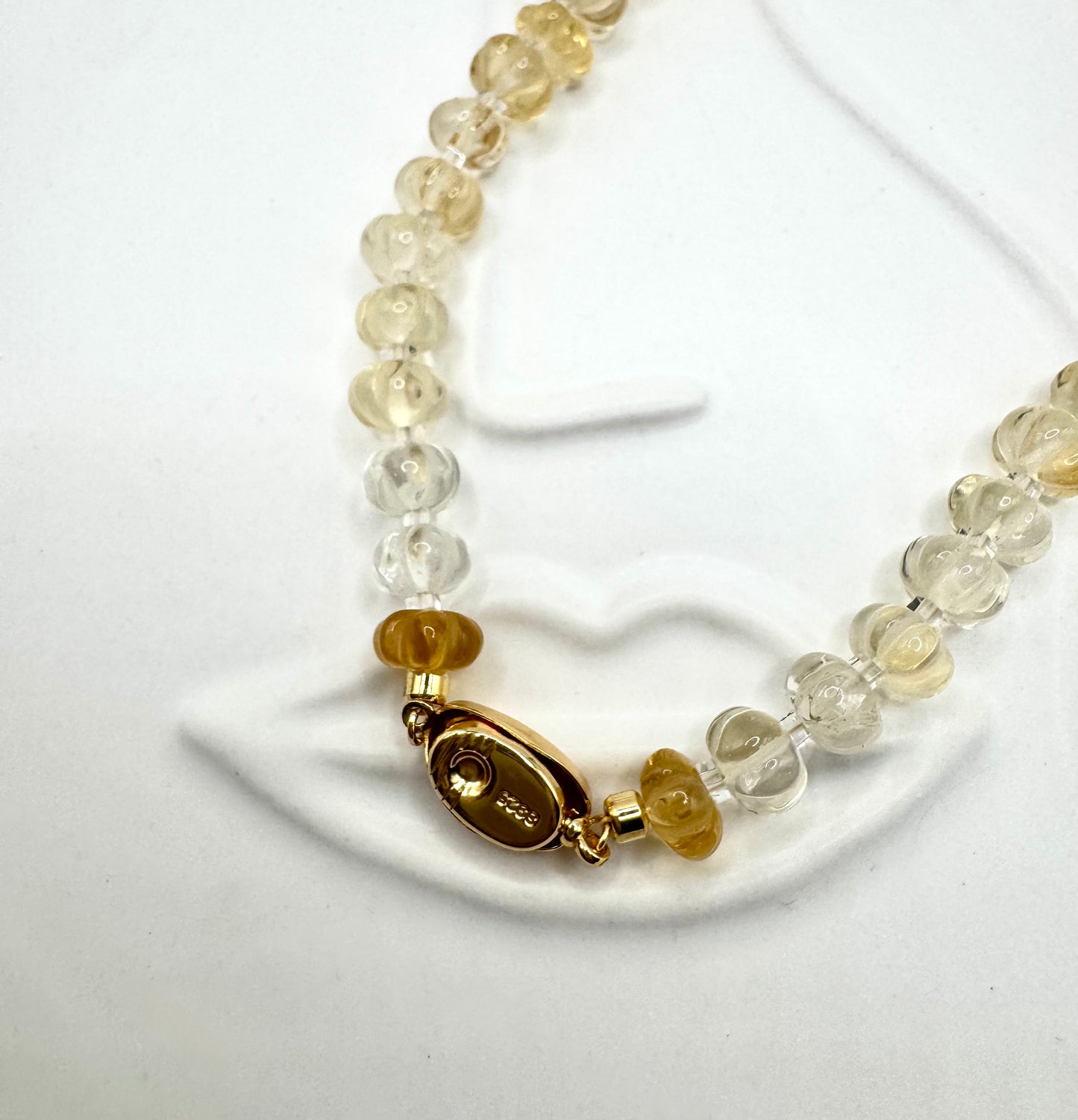 Golden Dawn Citrine Necklace – Pumpkin Cut Gradient