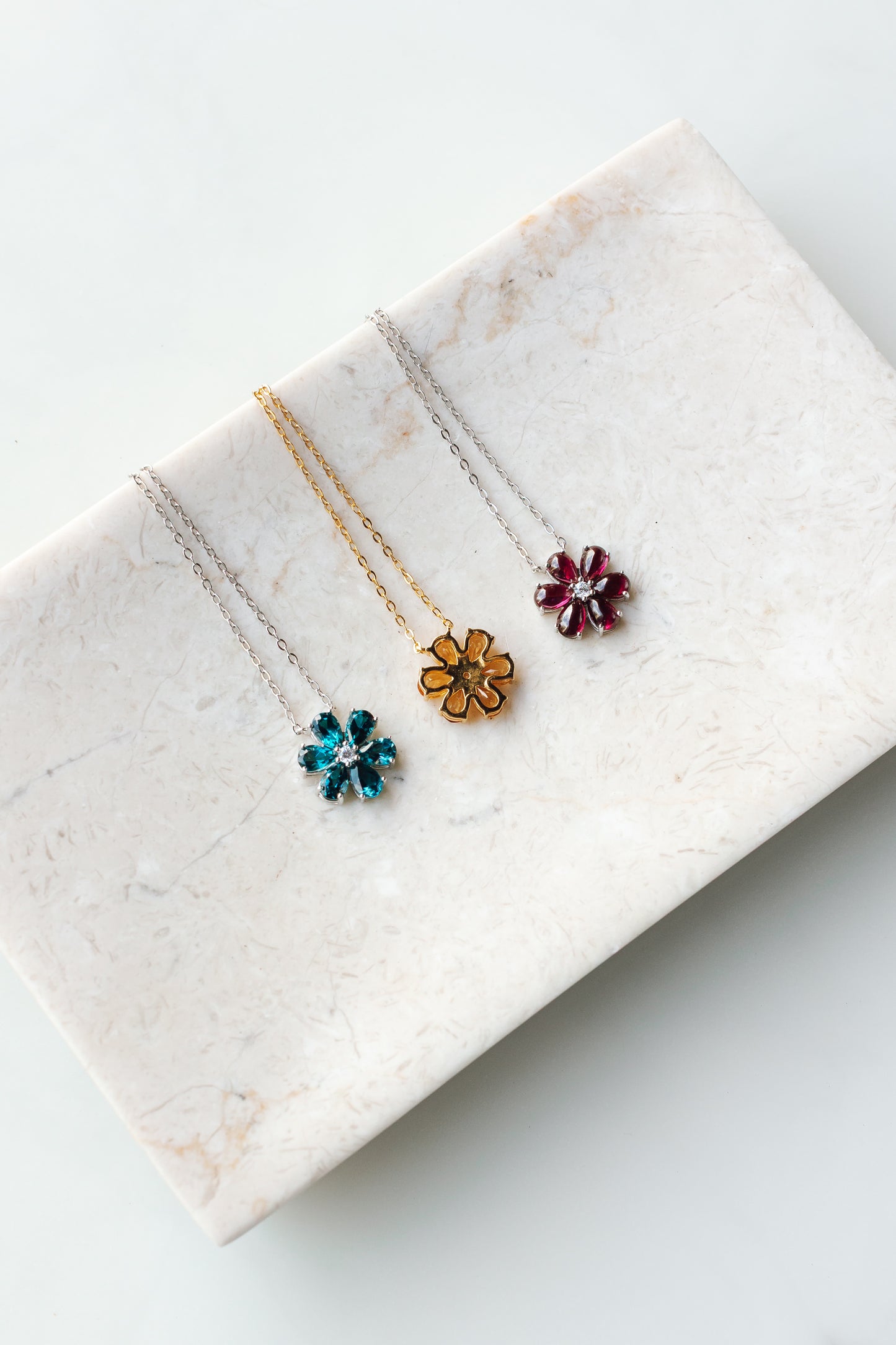Rhodolite Bloom Necklace